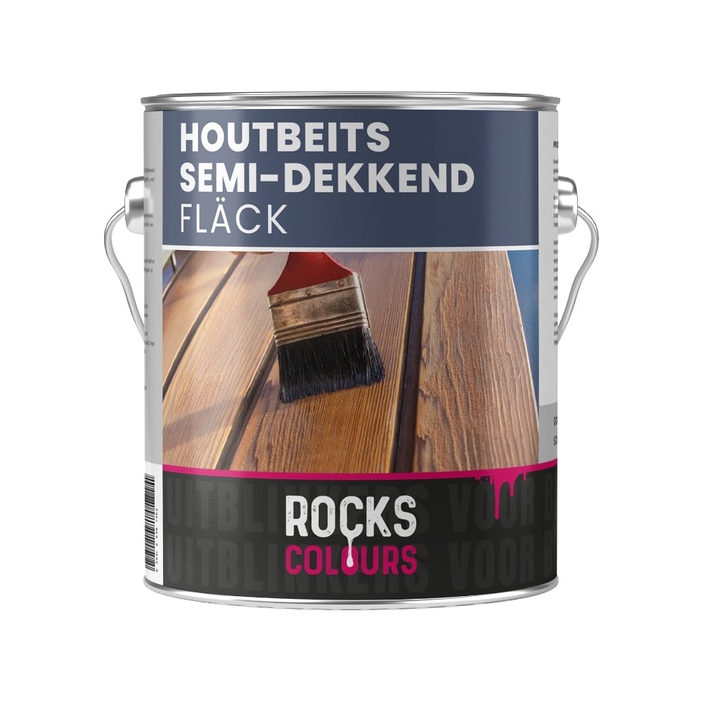 Handel bende tussen Houtbeits Fläck semi-dekkend | ROCKS Colours